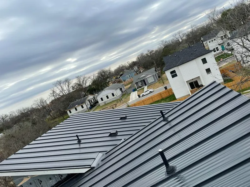 Standing seam metal roof panels with vents for Skylight Repair in Lampasas